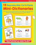 15 Reproducible Cut & Paste Mini-Dictionaries by M'Liss Brockman (2001, Paperback)