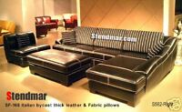 3PC NEW EURO STYLE LEATHER SECTIONAL SOFA SET S562D