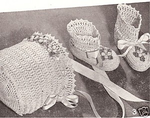 BABY BONNET CROCHET PATTERN THREAD | Original Patterns