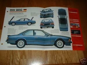 1986 Bmw m6 specifications #1