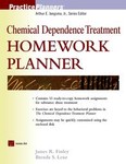 Chemical Dependence Treatment Homework Planner by Brenda S. Lenz, James R. Finley (1999, Package)