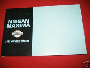 95 Nissan maxima user manual #7