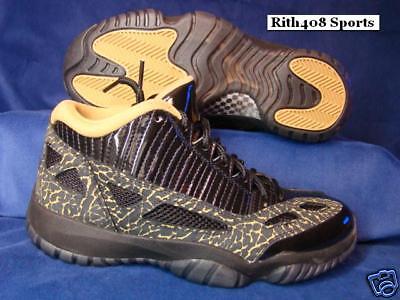 Womens  Jordans on Womens Air Jordan 11 Retro Low Black Gold Shoes 7  Nike Air Jordan