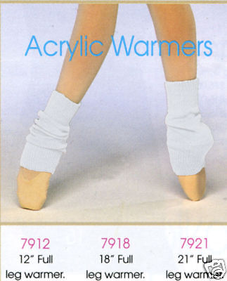 WHITE Vintage 80s Dance Leg Warmers Anime Cosplay 21  