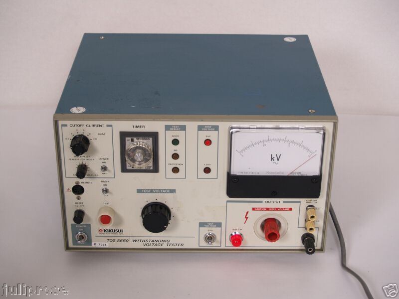 Kikusui TOS 8650 Withstanding Voltage Tester. Excellent Condition 