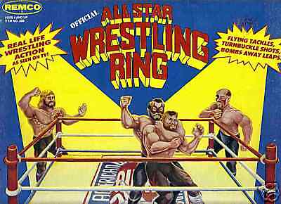 Remco AWA All Star Wrestling Ring, Unused, Boxed (1985)  