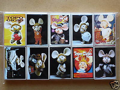 RARE TOPO GIGIO JIJO TOPOLINO LOT 10 MATCH BOXES PEREGO  