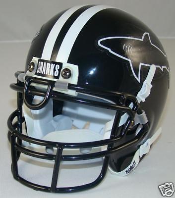 ANY GIVEN SUNDAY MIAMI SHARKS NEW MINI FOOTBALL HELMET  