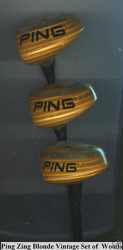 Ping Zing Wood 1, 3 & 5 Set (Blonde)  EXCELLENT SET   