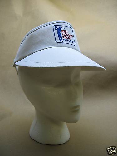 BEN HOGAN TOUR FUTURES VISOR WHITE 1990 93 USA  