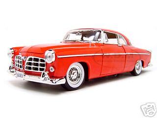 1955 CHRYSLER C300 RED 118 MOTORMAX DIECAST MODEL  