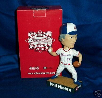 PHIL NIEKRO 2003 ATLANTA BRAVES SGA BOBBLEHEAD HOF  