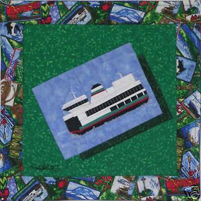 Puget Sound Washington State Ferry Quilt Pattern  