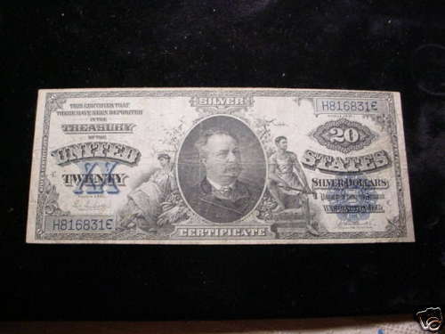 1891 VF $20.00 Large Sized Silver Certificate NICE  