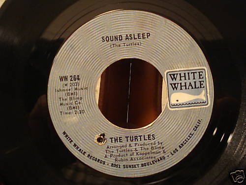 45 Turtles Sound Asleep 1968 White Whale 264 VG++  