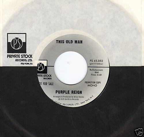 Purple Reign 45 This Old Man DJ Promo (mono/stereo)  