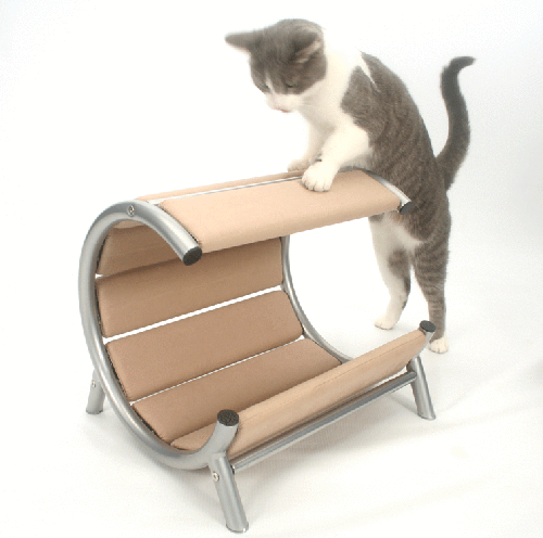Cat Condo Tree House Beige Single Tower Small