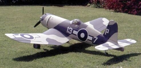 4U F4U CorsAir USA Army Wood Model Plane BIG  