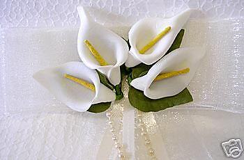 Calla lily flower girl wedding headpiece headband comb  