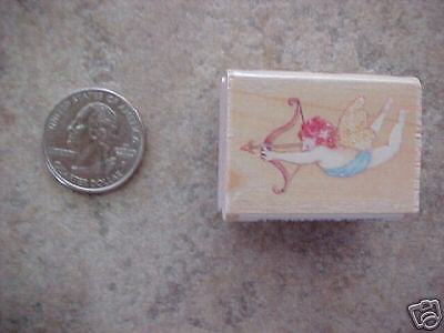 Susan Branch Tiny Cupid Wood Back Stamp  