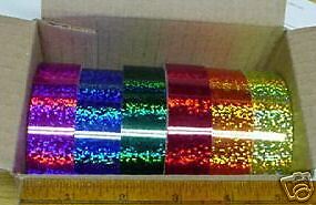 ANY 6 Color Glittering Tape 1/4 x 25ft. Free S&H  