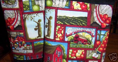 HARVEST APPLE ORCHARD KITCHEN DISH TOWELS POTHOLDERS HM  