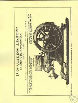 Desjardins Gasoline Engine Manual Quebec Canada French English Parts 