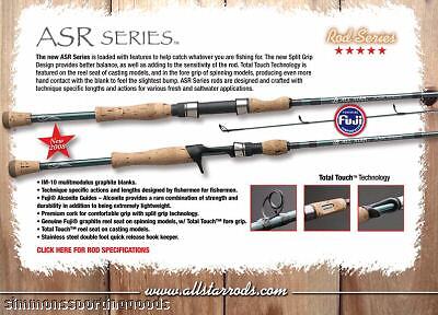 ALLSTAR ASR SERIES BAITCAST ROD ASR786C 66 IM10  