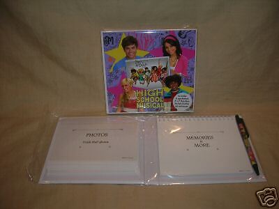 HIGH SCHOOL MUSICAL PHOTO ALBUM NOTEBOOK AND PEN DISNEY  