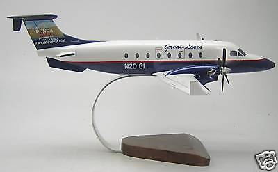 Beech 1900 Great Lakes Ponca Airplane Wood Model Big  