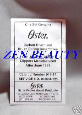 OSTER CARBON BRUSH+ SPRING PARTS FOR CLASSIC 76 #917 17  