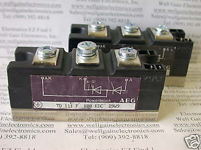 EUPEC TD111F800KDC POWER MODULE SCR+RECTIFIER 111A 800V  