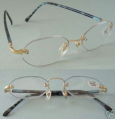 ZiZi Men COOL Rimless Reading Glasses OCTAGON +1.00  