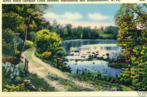 SHEPHERDSTOWN. WV Scene Along Opequon Creek  