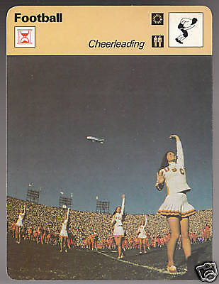 CHEERLEADING USC NCAA 1978 Football SPORTSCASTER CARD  