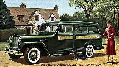 1948 WILLYS OVERLAND ~ JEEP STATION WAGON WITH SCOTTIE  