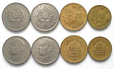 MAROKKO 10 & 20 Santimat 1987 1 Dirham 1965,69 # 41853  