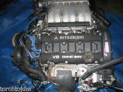 93+MITSUBISHI GTO 6G72 COMPLETE TWIN TURBO ENGINE ONLY  