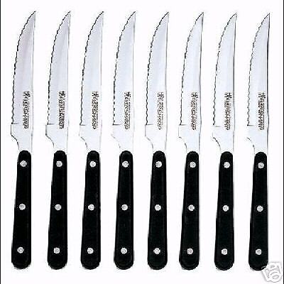 NEW J.A. Henckels Eversharp 8 Piece Steak Knife Set JA  