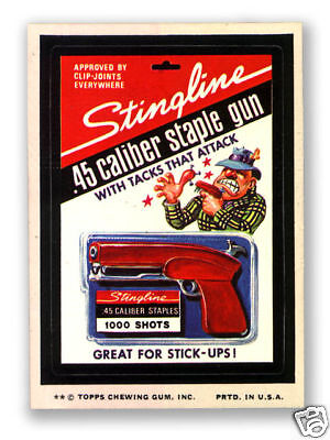 1975 Topps Wacky Packages Swingline Stingline Staplers 12th Series 12 EX+