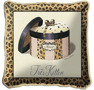 Vogue Fashion Chic Animal Print Powder Tapestry Pillow  