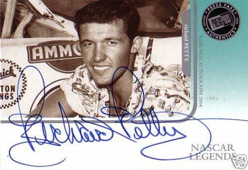 04 Press Pass RICHARD PETTY Authentic Autograph  