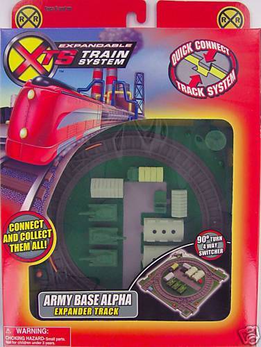 XTS TRAIN SYSTEM Themed Expander Track ARMY BASE ALPHA  