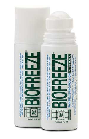 TWO (2) ROLL ON BIOFREEZE PAIN RELIEF 3oz  