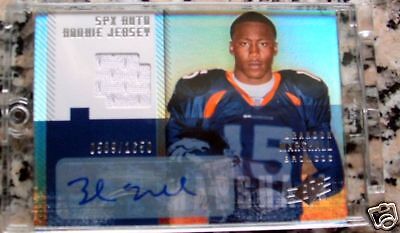 BRANDON MARSHALL 2006 SPX Auto Jersey RC Miami Dolphins  