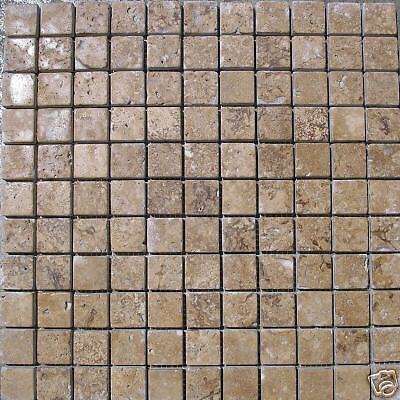 Noche Travertine mosaic 12 X 12 sheet bathroom  