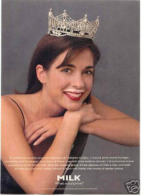 1995 MILK AD MISS AMERICA HEATHER WHITESTONE