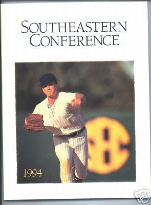 1994 SEC SOUTHEASTERN CONFERENCE MENS BASEBALL PROGRAM  