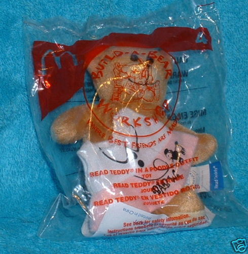 McDonalds Happy Meal Build a Bear Read Teddy Poodle  