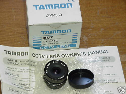 TAMRON 13VM550 (LTC 05Z) CCTV 8mm 50mm ZOOM LENS CAMERA  